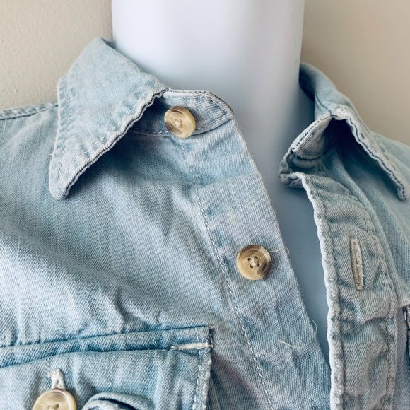 ABERCROMBIE KIDS light blue denim shirt size XL - Picture 12 of 14